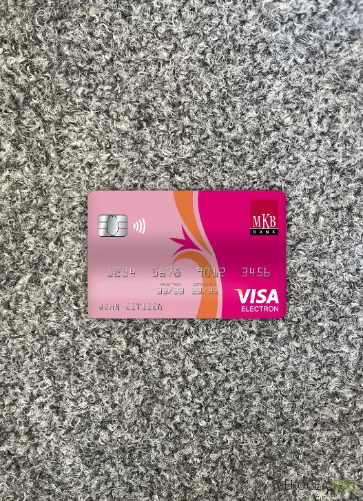 Hongrie MKB bank visa carte électronique photolook avant